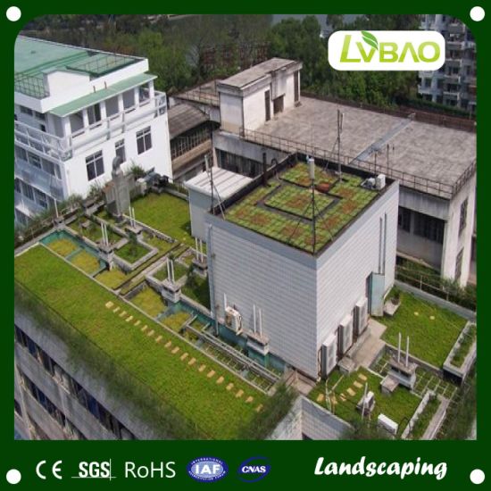 Four Colors Landscaping Decorative Green Artificial Grass for Gardens