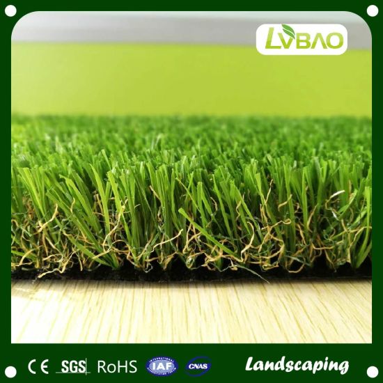 Four Colors Landscaping Decorative Green Artificial Grass for Gardens