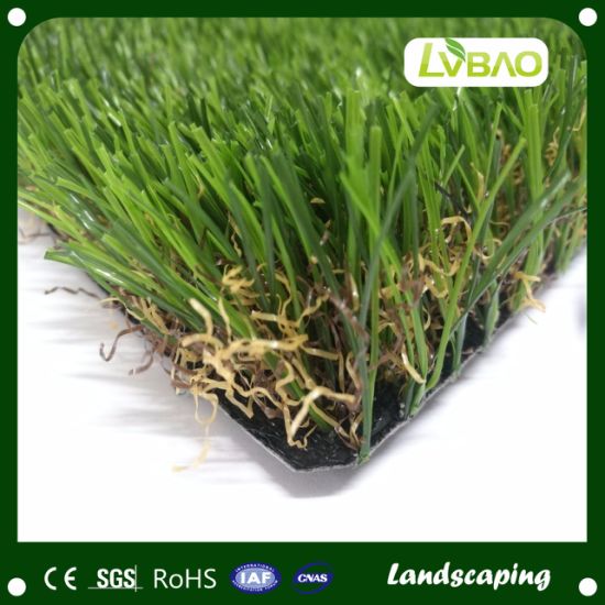4-Tones Synthetic Turf Durable UV-Resistance Commercial Strong Yarn School Comfortable Fake Artificial Turf