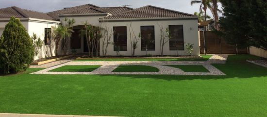 Natural Looking Green Landscaping Turf Lawn