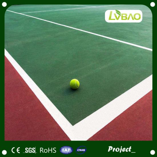 Green Red Color Tennis Court Artificial Grass